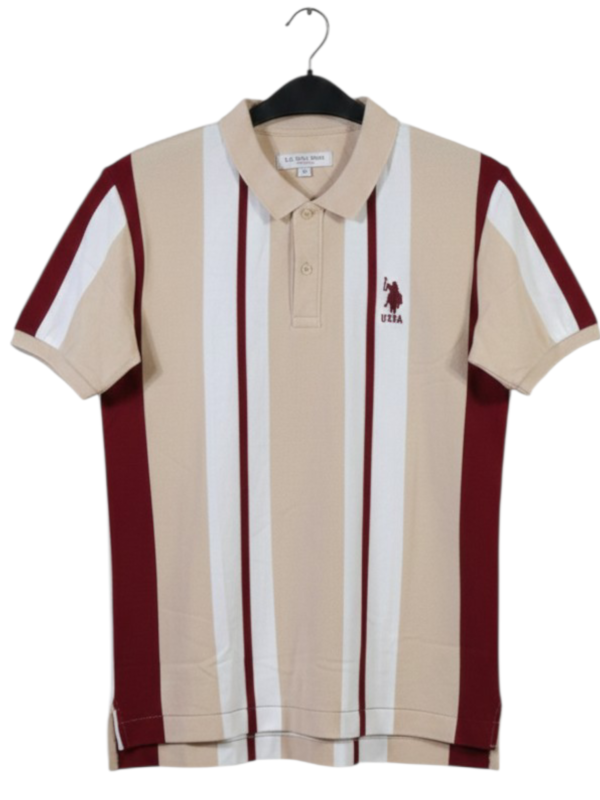 Men Cotton Matty Striped Polo T-Shirt | Regular Fit | Half Sleeve | Casual Daily Wear | Buy 1 Get 3