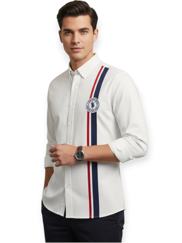 U.S POLO regular fit strips shirt