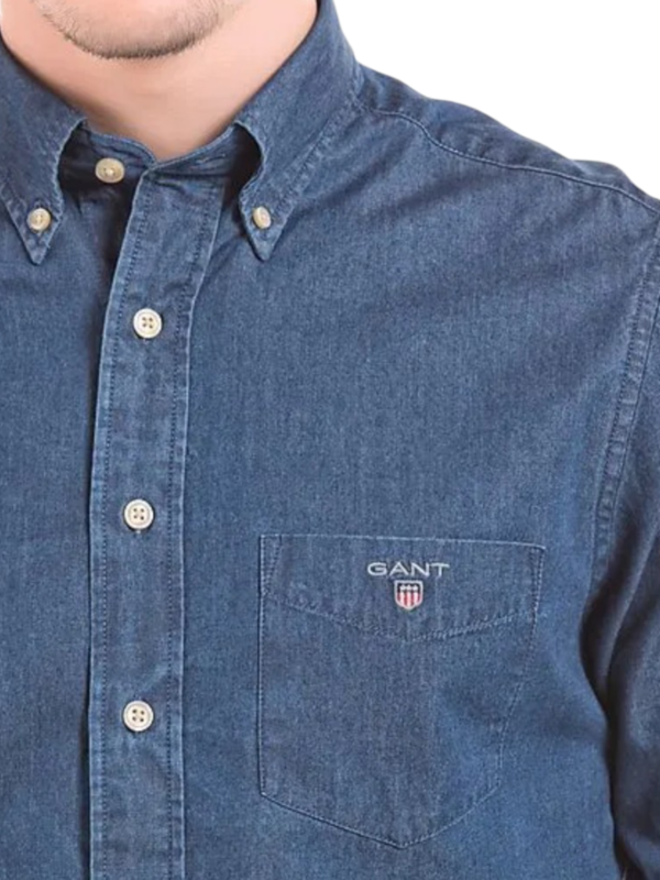 GANT denim regular fit full sleeves shirt