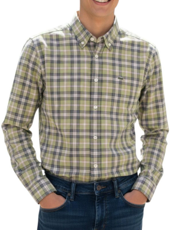 Lacoste Men's Checkered Regular Fit Shirts