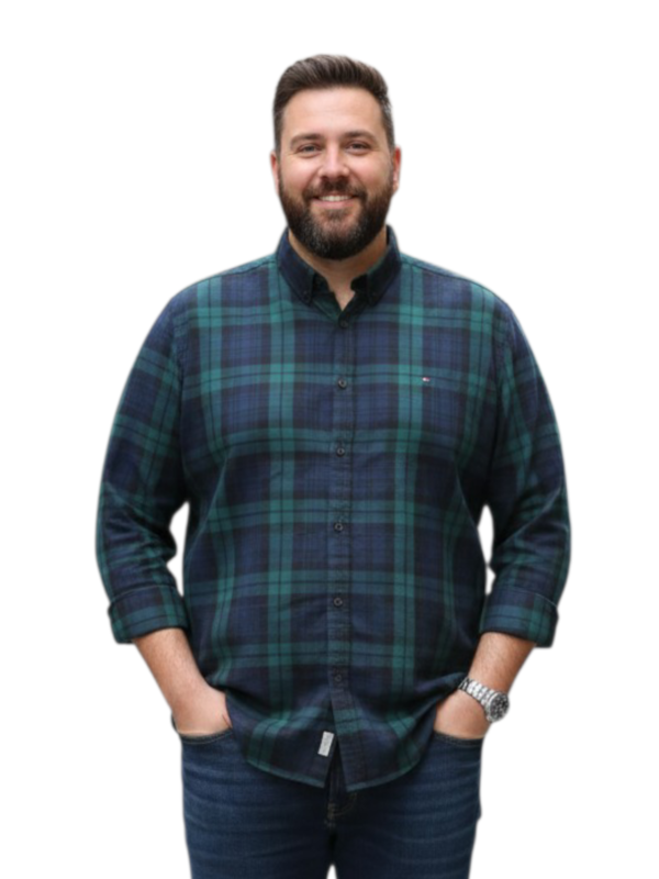 Tommy Hilfiger Men Regular Fit Solid Casual Shirt (100% Cotton, Full Sleeve)