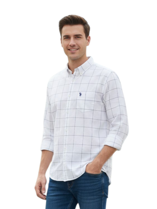 Tommy Hilfiger Men Regular Fit Solid Casual Shirt (100% Cotton, Full Sleeve)