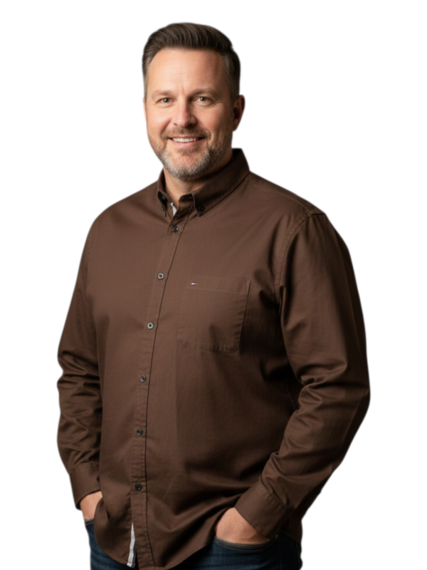 Tommy Hilfiger Men Regular Fit Solid Casual Shirt (100% Cotton, Full Sleeve)