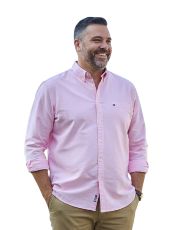 Tommy Hilfiger Men Regular Fit Solid Casual Shirt (100% Cotton, Full Sleeve)