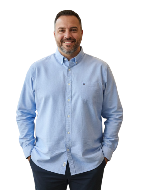 Tommy Hilfiger Men Regular Fit Solid Casual Shirt (100% Cotton, Full Sleeve)