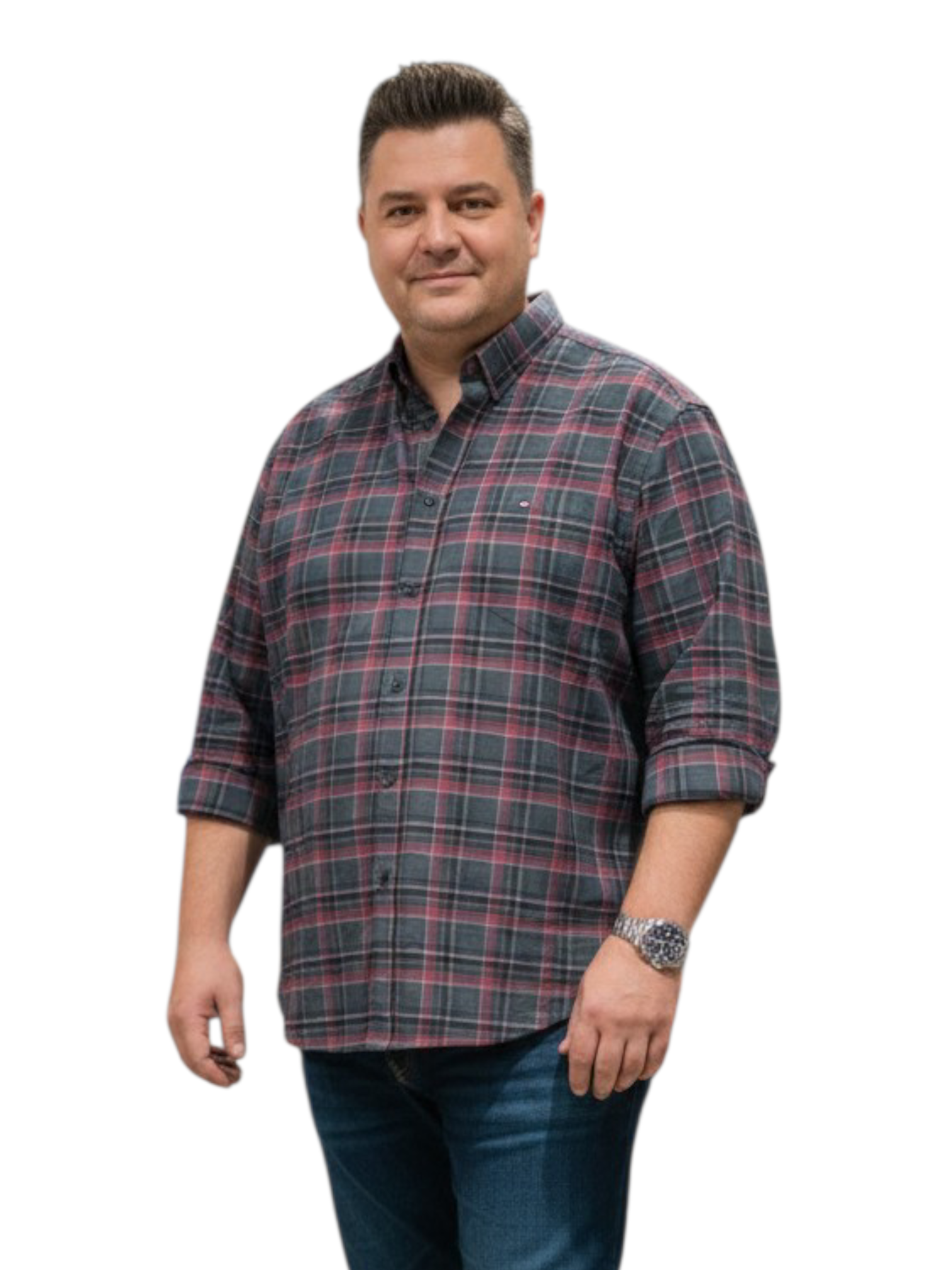 Tommy Hilfiger Men Regular Fit Solid Casual Shirt (100% Cotton, Full Sleeve)