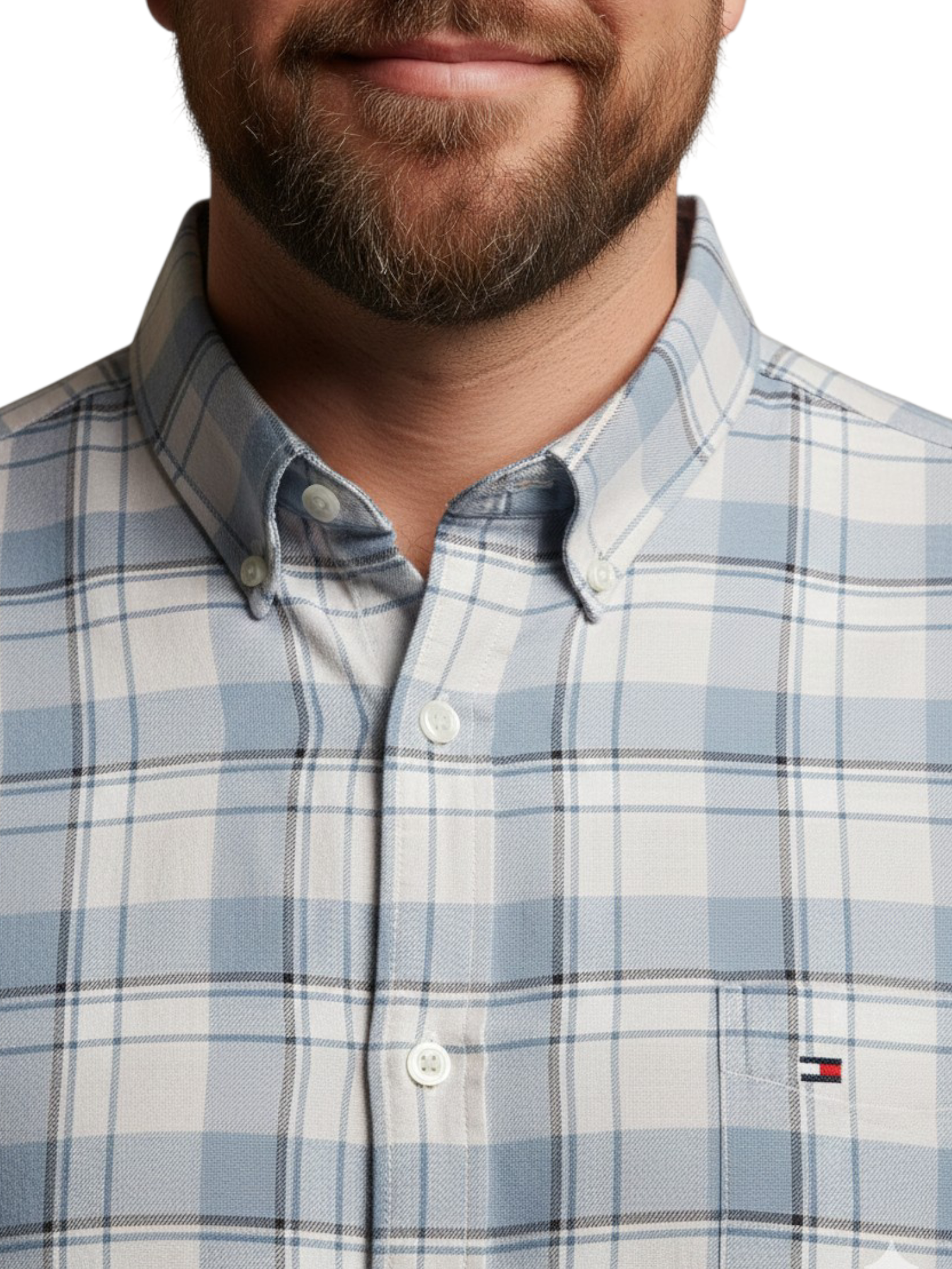 Tommy Hilfiger Men Regular Fit Solid Casual Shirt (100% Cotton, Full Sleeve) - Image 4