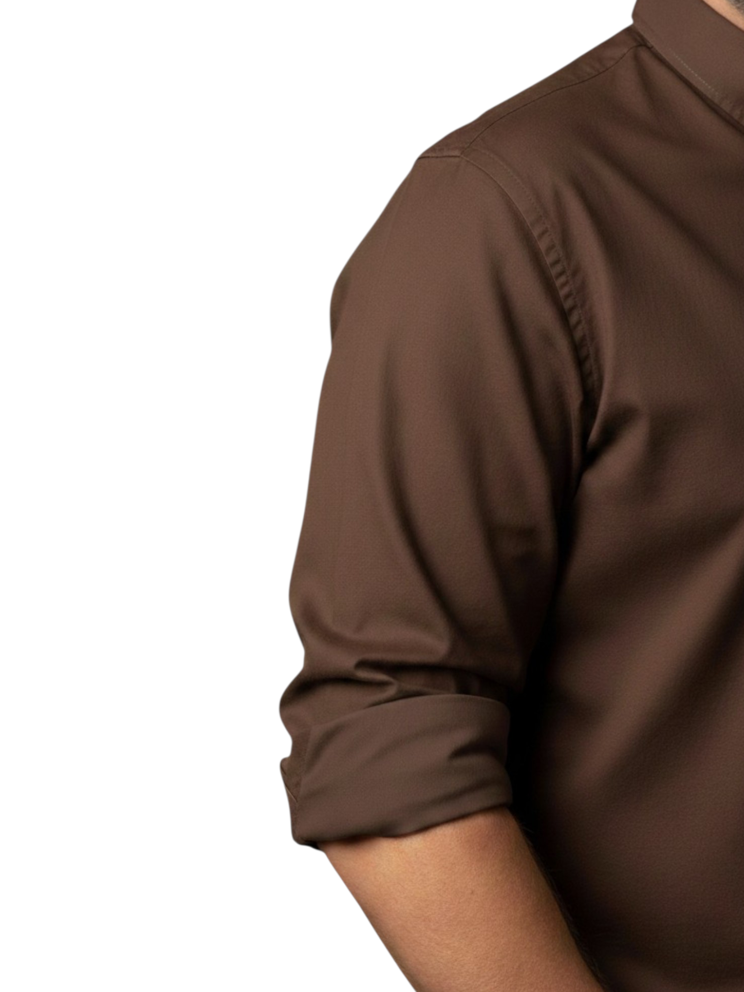 Tommy Hilfiger Men Regular Fit Solid Casual Shirt (100% Cotton, Full Sleeve) - Image 4